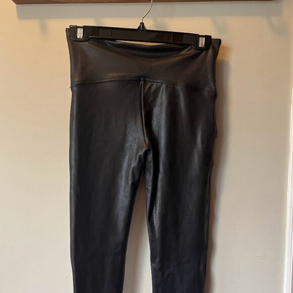 SPANX Faux Leather Leggings - Black / L / Regular (NWT) - Picture 8 of 9